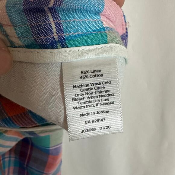 NWT Talbots Madras Plaid Perfect Short‎ Bermuda Length SZ 16P Petite Preppy - Picture 7 of 7